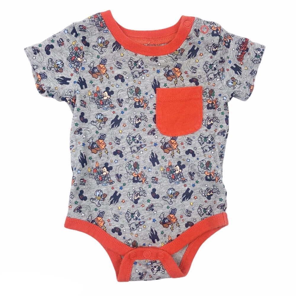Walt Disney World Characters One Piece Newborn Bodysuit Mickey Mouse